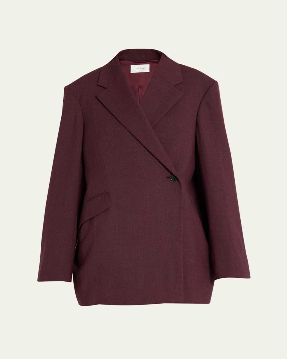 Azul One-Button Wool Jacket